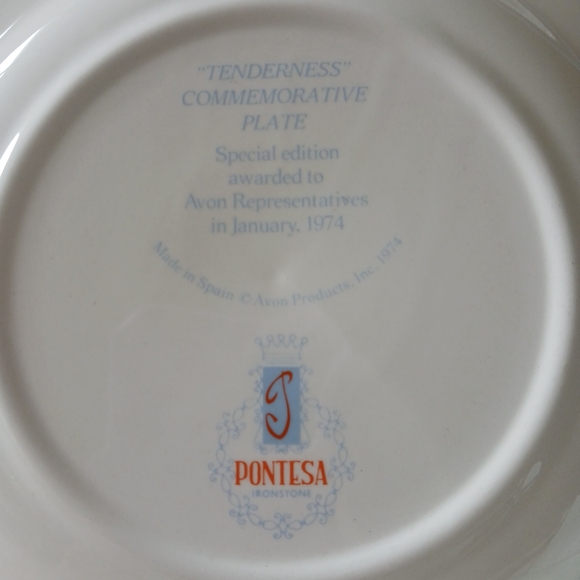 Avon Blue and White Porcelain Dinnerware with Pastoral Scene 1974 - Picture 2 of 7